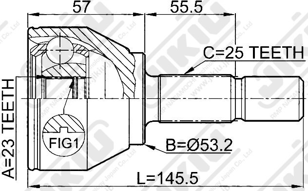 ШРУС JC51001 JC51001 JIKIU