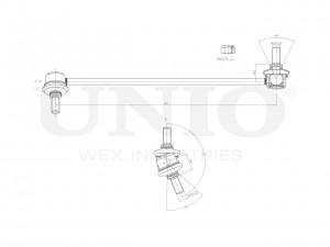 Стойка стабилизатора передняя правая SSP-50113 UNIO