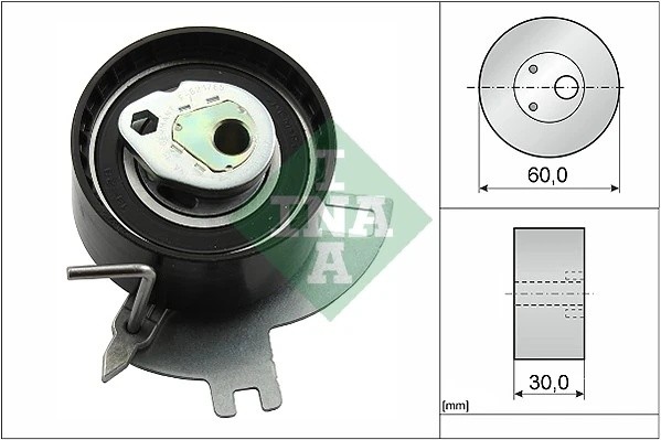 ролик натяжной!\ Citroen C4/C5/Jumpy, Ford C-Max/Focus/Kuga 2.0D 13> 531 0885 10 INA
