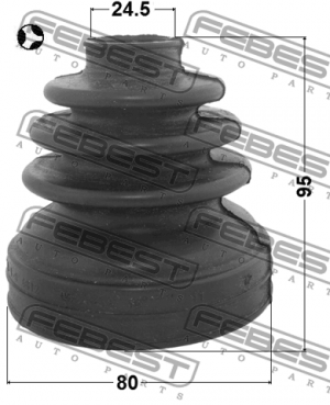 Пыльник ШРУСа внешний HYUNDAI SONATA YF 2010-2014 1215-YFT 1215-YFT FEBEST