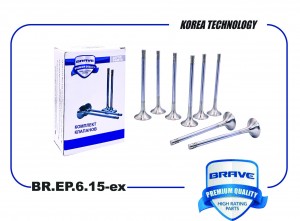 Клапана выпуск BR.EP.6.15-ex 06D109611K Octavia III 5E3 1.8 180 лс.12-, Tiguan I BR.EP.6.15-EX BRAVE