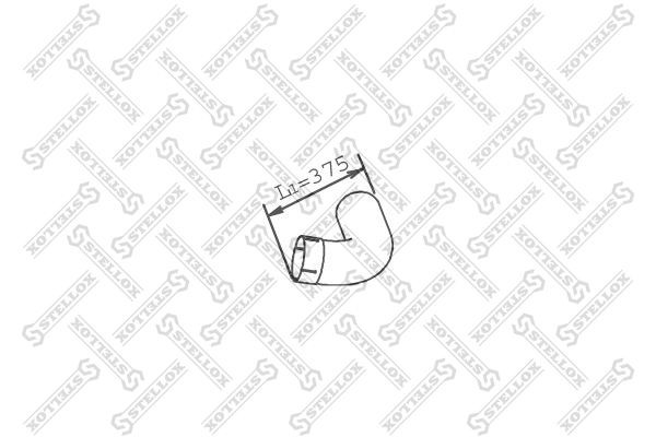 труба глушителя! 1-изг. d110\ MAN TGA D2066/D2076/D2866/D2876/D2676 82-03797-SX STELLOX