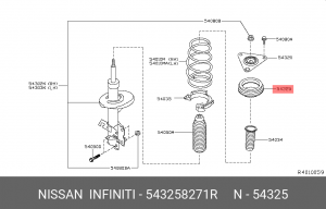 Опорный подшипник 54325-8271R 543258271R NISSAN