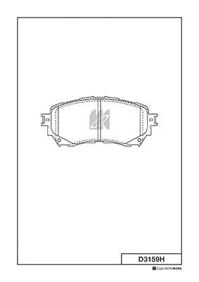 Колодки тормозные диск. с антискрипн.пласт. D3159H D3159H MK KASHIYAMA