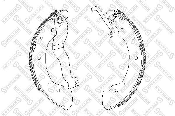 4402.00=549SBS=362019B=FSB428 !колодки барабанные\ VW T4 1.8-2.5TDi 90-98 413-100-SX STELLOX