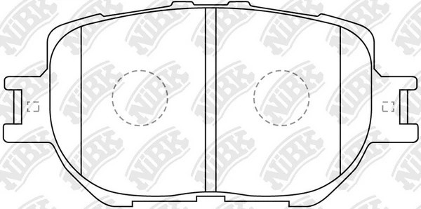 Колодки тормозные TOYOTA Crown (15-) передние (4шт.) NIBK PN1550 NIBK