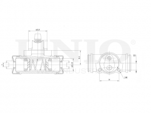 Цилиндр тормозной колесный BRC-20568 UNIO