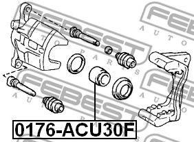 Поршень суппорта 0176-ACU30F 0176-ACU30F FEBEST