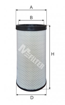 фильтр воздушный !вставка \RVI Midlum/Magnum/Premium 96--> A501-1 MFILTER AUTOMOTIVE FILTERS