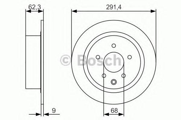 Диск тормозной задний NISSAN JUKE, QASHQAI, TEANA I-II 0986479R14 0986479R14 BOSCH
