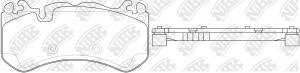 Колодки тормозные дисковые W204/W211/W212/R230 63/65AMG 06-  PN31012 PN31012 NIBK