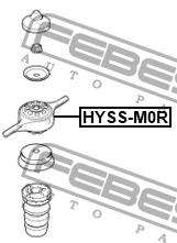Опора амортизатора задняя HYUNDAI CRETA 2016- HYSS-M0R HYSS-M0R FEBEST