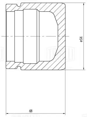 Поршень суппорта передний d=54 мм RCF102070 TRIALLI