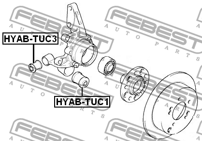 Сайлентблок HYAB-TUC3 HYAB-TUC3 FEBEST
