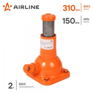 Домкрат бутылочный 2 т AIRLINE 150 - 310 мм винтовой AJ-R-01S AIRLINE