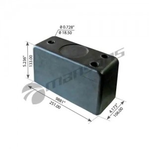 Отбойник резиновый (250х105х133) 120412 MANSONS