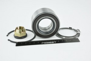 RENAULT LOGAN (2005>) ПОДШ.+КОЛЬЦО ABS +СТОП.К.+ГАЙКА / с ABS //LOGAN после шасс DAC37720037M-KIT FEBEST