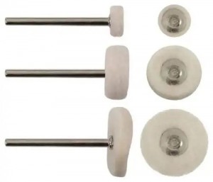 Набор кругов полировочных для гравера шерсть 3шт. FIT 36934 FIT