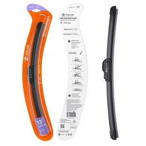 Щетка стеклоочистителя бескаркасная 330мм 1 адаптер (hook 9x3) AWB-BKP-330 AIRLINE