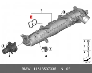 BMW 6-СЕРИЯ F06 GRAND COUPE (2011-2017) 11 61 8 507 335 BMW