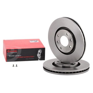 Диск тормозной PEUGEOT 308,Partner (08-) CITROEN Berlingo (08-) передний (1шт.)  09961910 BREMBO