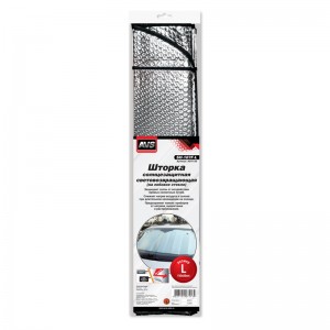 Шторка автомобильная для лобового стекла 150х80см светоотражающая "Single Bubble A07413S AVS