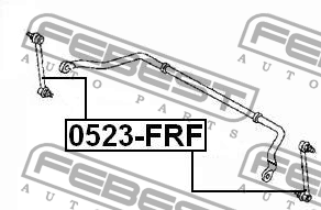 Тяга стабилизатора 0523-FRF 0523-FRF FEBEST