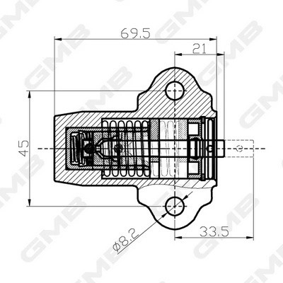 Натяжитель ремня GHAT-152 GHAT-152 GMB