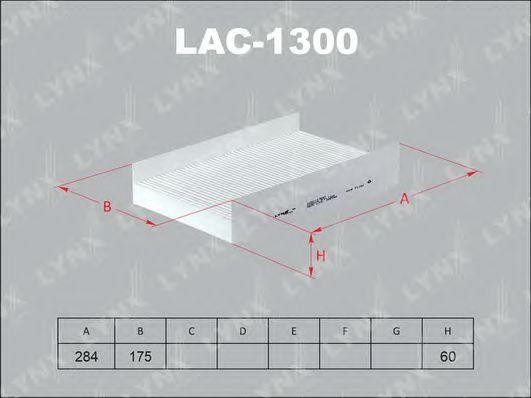 фильтр салона!\ Citroen C3, Peugeot 307 00> LAC-1300 LYNXAUTO