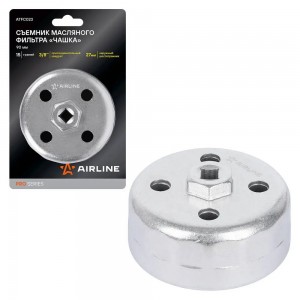 Съемник масляного фильтра 90 мм "AIRLINE" PRO (чашка 15 граней) ATFC023 AIRLINE