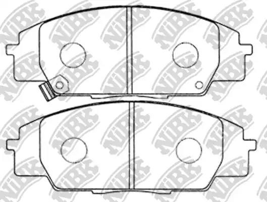Колодки тормозные HONDA Civic (01-) передние (Sport) (4шт.) NIBK PN8423S NIBK
