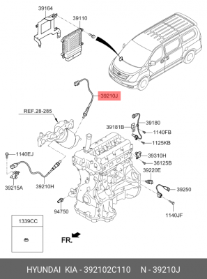 Датчик кислорода HYUNDAI Starex H-1 (07-) OE 392102C110 HYUNDAI KIA