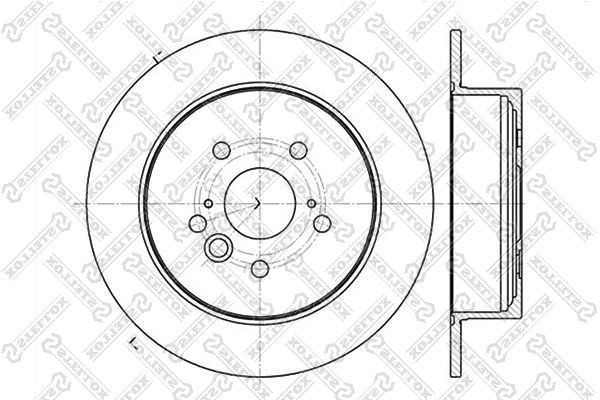 диск тормозной задний!\ Chery Tiggo T11 06>, Toyota Rav4 II 2.0 D-4D 00> 6020-4574-SX STELLOX