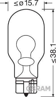 Лампа 12V W16W W2.1x9.5d OSRAM 921 OSRAM