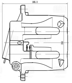 Суппорт торм. для а/м Mercedes Viano W639 03- перед. лев. d48мм CF 032004 CF032004 TRIALLI