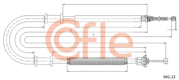 трос ручника л.\ Fiat Doblo Panorama all 01> 9264113 COFLE