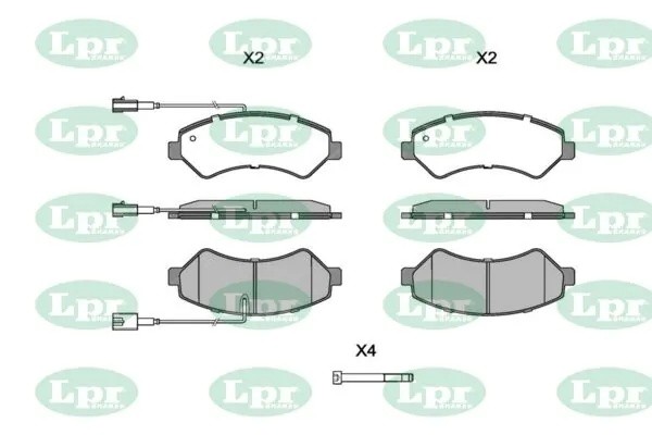 Колодки тормозные дисковые 05P1721 05P1721 LPR