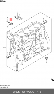18640-73KA0 датчик 18640-73KA0 Suzuki 18640-73KA0 SUZUKI