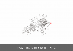 Корзина сцепления FAW J6,3250 OE 160131054WB FAW