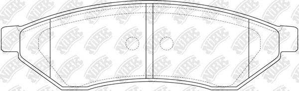 Колодки тормозные CHEVROLET Epica (05-),Evanda (02-),Magnus (99-) задние (4шт.)  PN0375 NIBK
