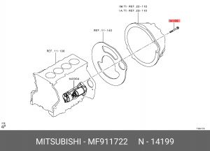 MF911722 БОЛТ MF911722 MITSUBISHI