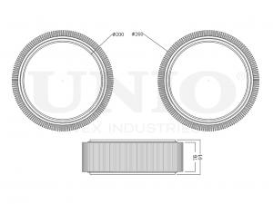 Фильтр воздушный FLT-10099 UNIO