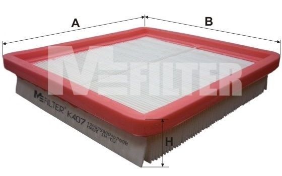 фильтр воздушный!\ Daewoo Lanos 1.4/1.5/1.6 97> K407 MFILTER AUTOMOTIVE FILTERS