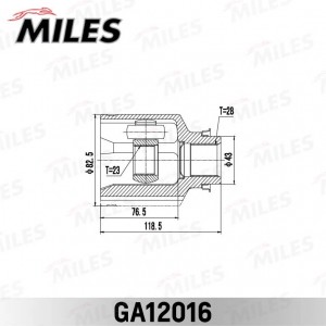 ШРУС внутренний правый MAZDA 626 91-02 GA12016 GA12016 MILES