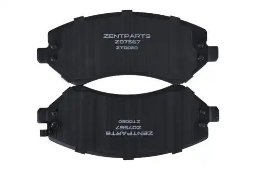 колодки дисковые передние! Chrysler Voyager III 00>, Jeep Grand Cherokee 01>/Lib Z07567 ZENTPARTS