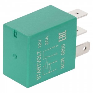 Реле 12V 20A 4 конт. для а/м VAG/Toyota/Opel/Ford/BMW/Mercedes-Benz (SCR 0800) SCR 0800 START VOLT