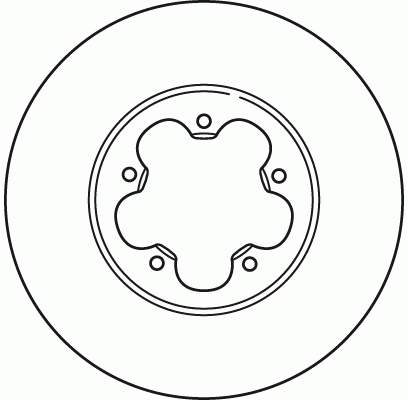 Диск тормозной FORD Transit (06-) передний (1шт.) TRW DF2389S TRW