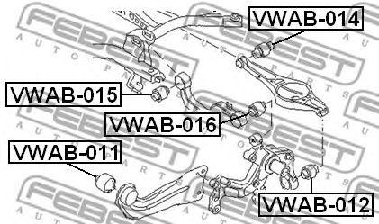 AUDI A3/SEAT LEON/SKODA OCTAVIA/VW JETTA VWAB-014 FEBEST
