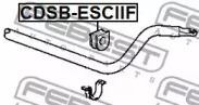 Втулка переднего стабилизатора d36 CHEVROLET EXPRESS II CDSB-ESCIIF CDSB-ESCIIF FEBEST
