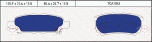 MITSUBISHI PAJERO 00> AKEBONO TCA1043 TATSUMI